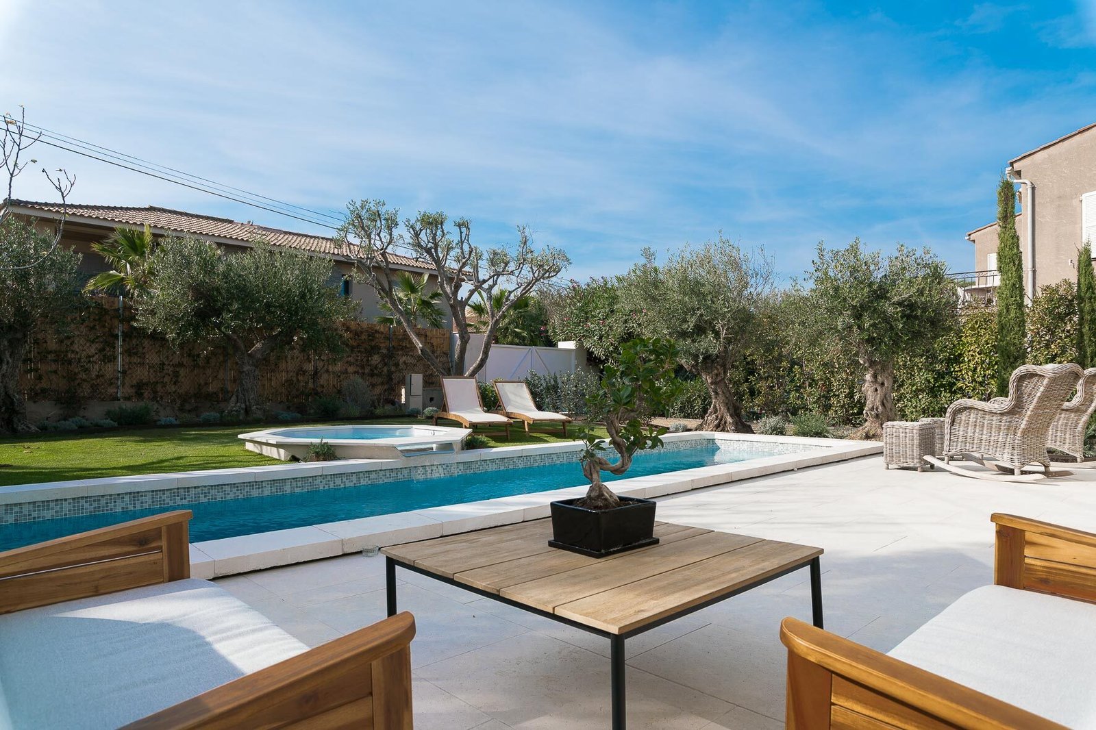 Contemporary villa exterior in Saint-Tropez